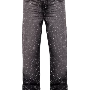 Crystal Flare Denim - Black