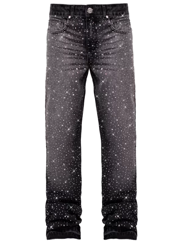 Crystal Flare Denim - Black